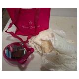 Vera Bradley Tote, Mirror, and Crocheted Lace Lot
