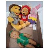 Disney Plush and Rubber Peter Pan Doll Lot