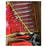 Hand Tools Lot with Wrenches and Pliers