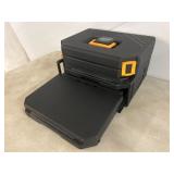 Stackable Black Plastic Tool Storage Box