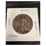 1920 Walking Liberty Half Dollar Coin