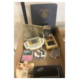 Box Lot With Games, Cards, and Diary