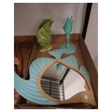 Decorative Items with Leaf and Seashell Motifs