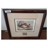 Framed Waterfowl Print and Stamp Set