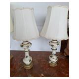 Ceramic Table Lamps With Floral Design