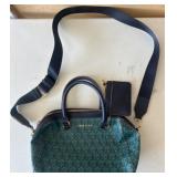 Anne Klein Logo Satchel With Strap and Wallet