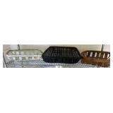 Three Woven Baskets in Varying Finishes