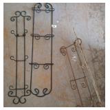 Wrought Iron Wall-Mounted Plant Holders