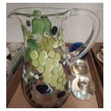 Glassware Lot with Pitcher and Accessories