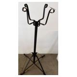 Wrought Iron Stand with Scrolled Arms