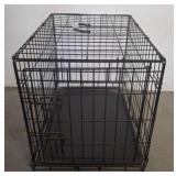 Small Metal Wire Dog Crate with Plastic Tray