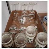 Holiday Glassware Set with Scenic Winter Designs
