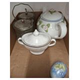 Tea Set with Accessories and Decorative Egg