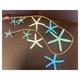 Decorative Starfish Garland on Rope Strand