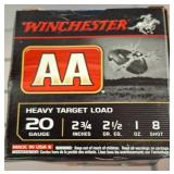 Winchester AA 20 Gauge Heavy Target Load Box