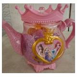 Princess-Themed Plastic Tea Set with Lid