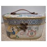 Decorative Peacock Motif Storage Box