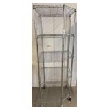 Corner Metal Wire Rolling Storage Shelving Unit