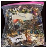 Costume Jewelry in Ziploc Bag