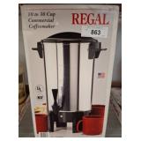 Regal Commercial Coffee Maker, 10-30 Cup Capacity