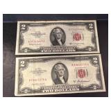 1953 Series $2 Red Seal U.S. Notes