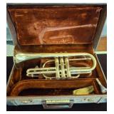 Silver-Plated Cornet with Case