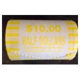 $10 Roll of Half Dollar Coins