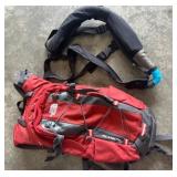 The North Face Red Hydration Backpack