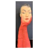Christian Dior Bust with Red Hand Sculpture