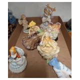 Porcelain Figurines with Angel and Fairy Motifs