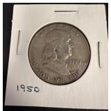 1950 Franklin Half Dollar Coin