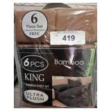 6-Piece King Bamboo Sheet Set, Ultra Plush