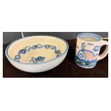 M.A. Hadley Ceramic Mug and Bowl Set