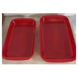 Red Rectangular Baking Dishes