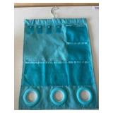 Hanging Turquoise Organizer with Metal Hook