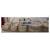 Union K Porcelain Dinnerware with Floral Patterns