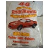 Pack of Terry Towels, Cotton, Super Absorbent
