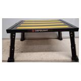 Depsunny Folding Step Stool with Yellow Strips
