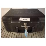 SentrySafe Black Lockbox with Keys