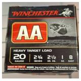 Winchester AA 20 Gauge Heavy Target Load Box