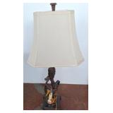 30-Inch Rope and Monkey Table Lamp with Shade