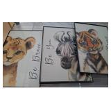 Framed Animal-Themed Wall Prints