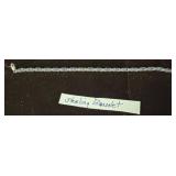 Sterling Silver Bracelet With X and Oval Links