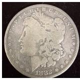 1882 Morgan Silver Dollar Coin