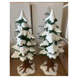 Heritage Village Porcelain Pine Trees