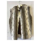 Not Fur Real Faux Fur Vest by Duffel, Size M