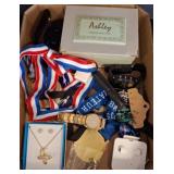 Box Lot With Jewelry, Watches, and Accessories