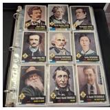 Binder of Historical Trading Cards