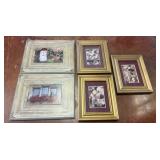 Five Framed Floral Wall Art Prints