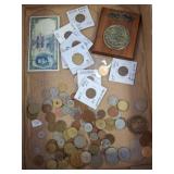 World Coins, Banknote, and Medal Plaque